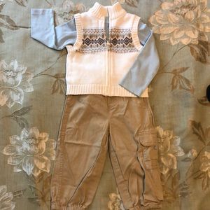 Boys’ 3 piece sweater vest/ pant set